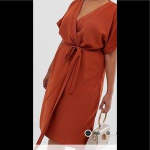 Midi wrap dress